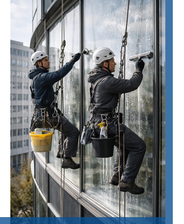Мойка панорамных окон в Сызрани от 355 р. заказать у ВЫСОТНИК-Сзр
