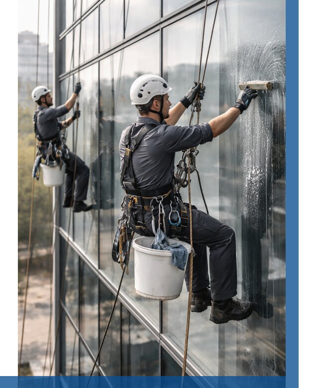 Мойка сплошного остекления в Сызрани, заказать от 304 р.| ВЫСОТНИК-Сзр