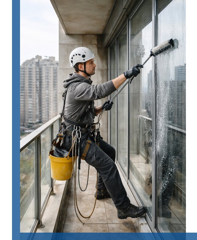 Профессиональная мойка балконного остекления в Сызрани