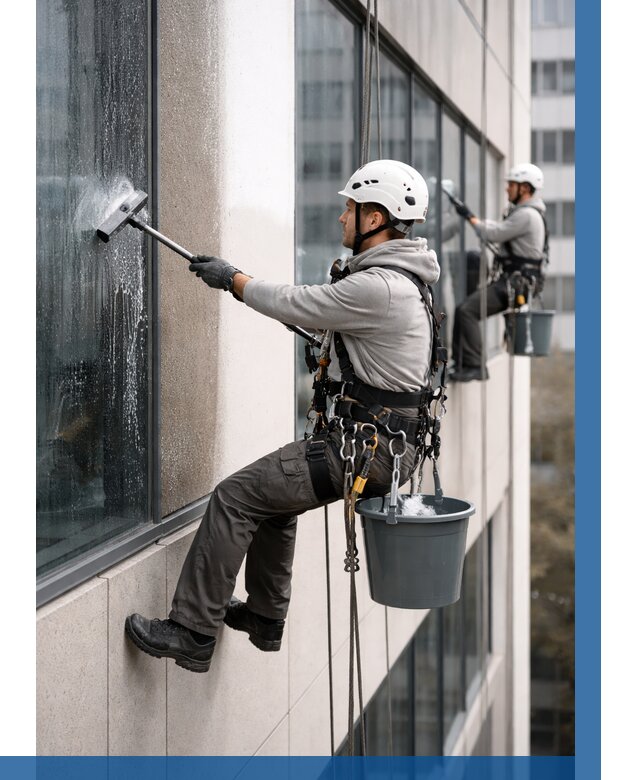 Мойка фасадов зданий в Сызрани под ключ от 355 р. | ВЫСОТНИК-Сзр