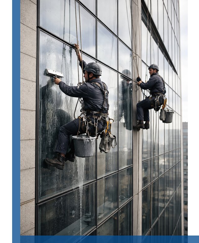 Профессиональная мойка стеклянных фасадов зданий в Сызрани