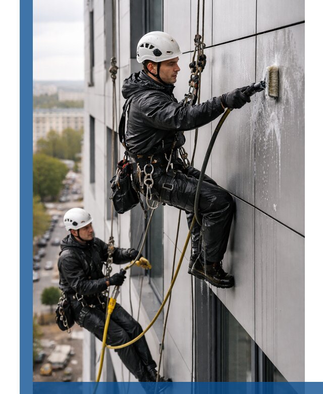 Профессиональная мойка фасада из композита в Сызрани