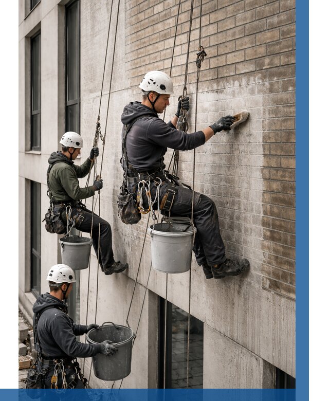 Удаление высолов с фасада в Сызрани от 253 р. | ВЫСОТНИК-Сзр