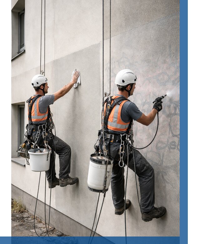 Антиграффити покрытие фасада в Сызрани от 608 р. | ВЫСОТНИК-Сзр