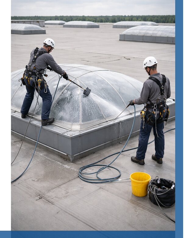 Мойка зенитных фонарей в Сызрани, заказать от 4559 р. | ВЫСОТНИК-Сзр