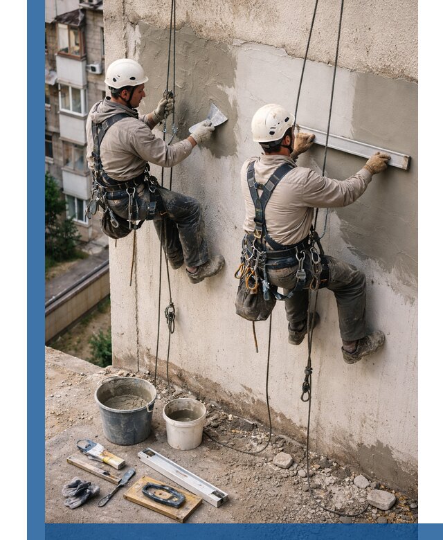 Комплексный ремонт штукатурного фасада с гарантией в Сызрани