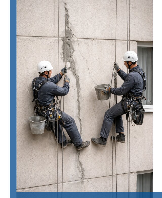 Заделка трещин на фасаде в Сызрани с гарантийным ремонтом