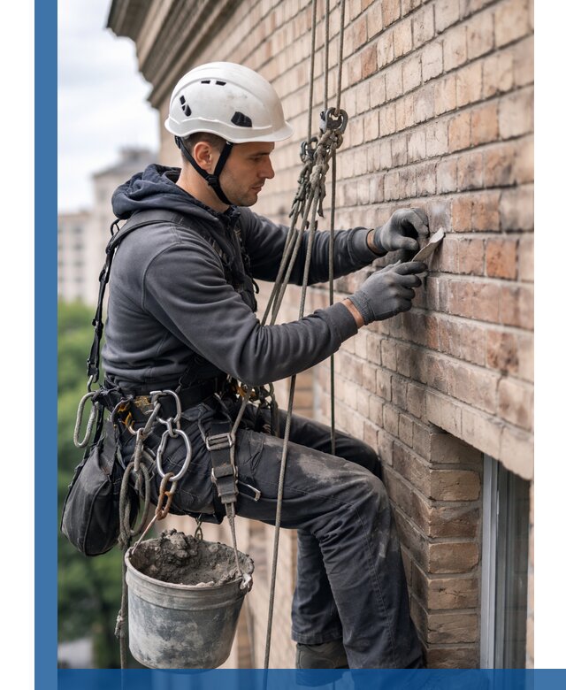 Качественный ремонт кирпичной кладки фасада в Сызрани с гарантией