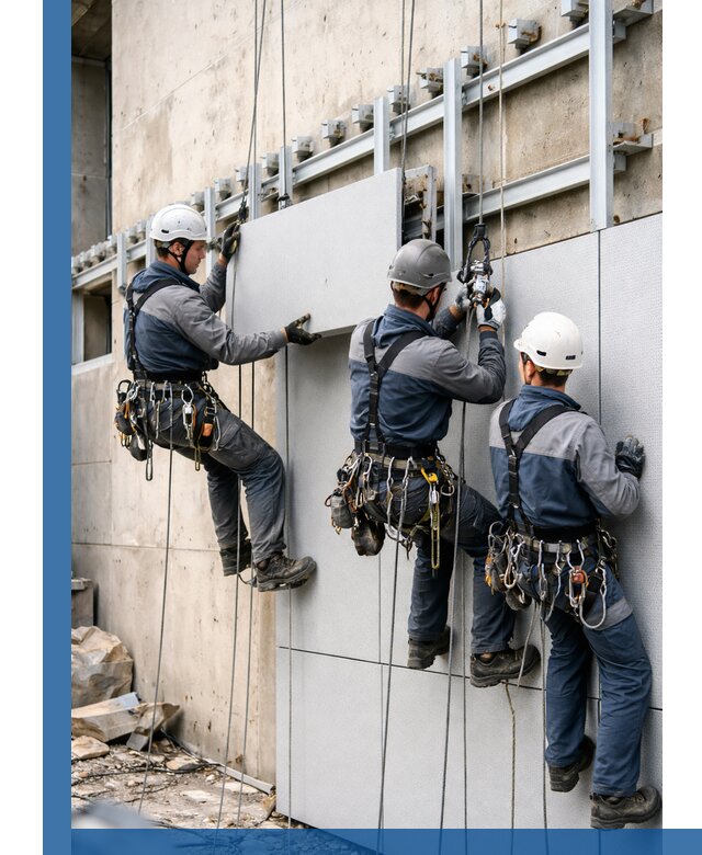 Монтаж вентилируемого фасада в Сызрани под ключ с гарантией качества