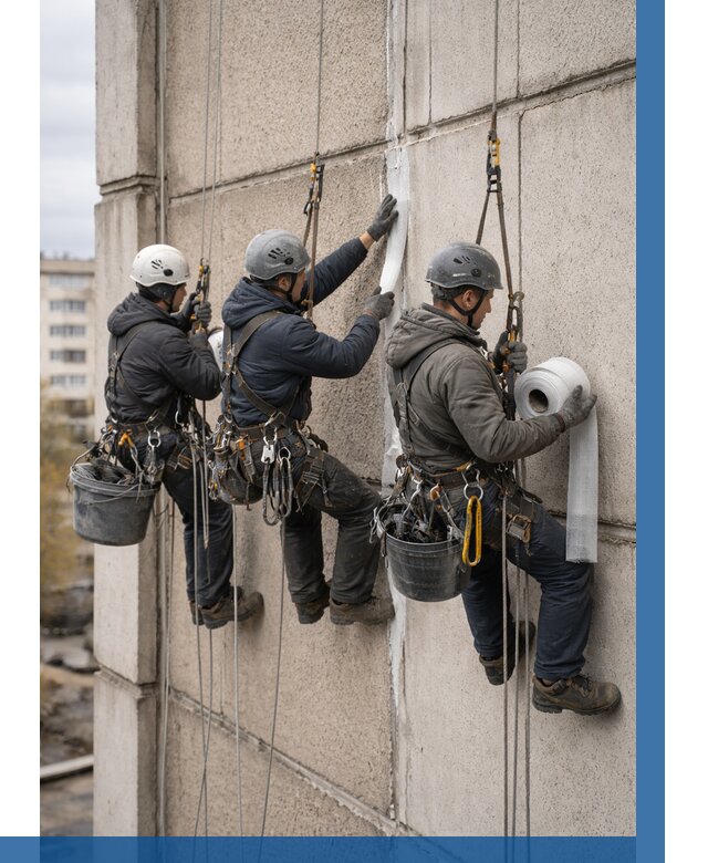 Ремонт межпанельных швов в Сызрани от 760 р. | ВЫСОТНИК-Сзр