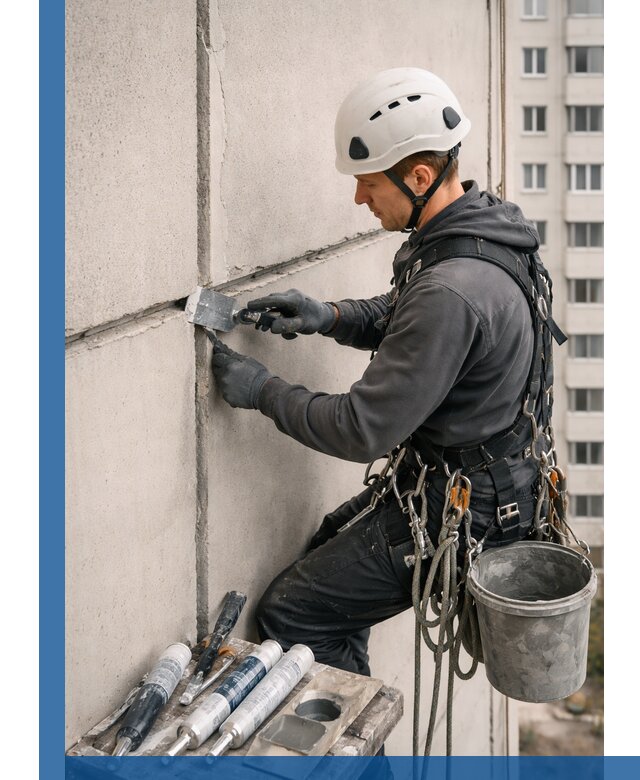 Ремонт межпанельных швов в Сызрани герметизация и восстановление