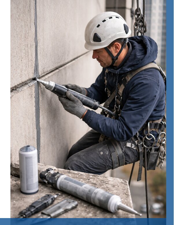 Вторичная герметизация швов в Сызрани от 456 р. | ВЫСОТНИК-Сзр