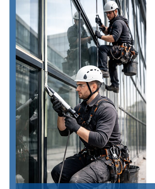 Герметизация витражных швов в Сызрани для зданий и фасадов