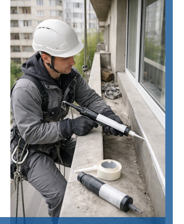 Герметизация швов лоджии в Сызрани от 4559 р. | ВЫСОТНИК-Сзр