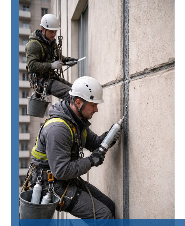 Герметизация деформационных швов фасада в Сызрани качественно