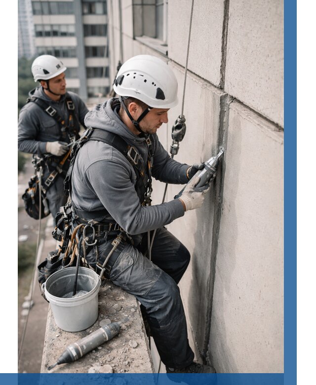 Ремонт деформационных швов здания в Сызрани от 1013 р. | ВЫСОТНИК-Сзр