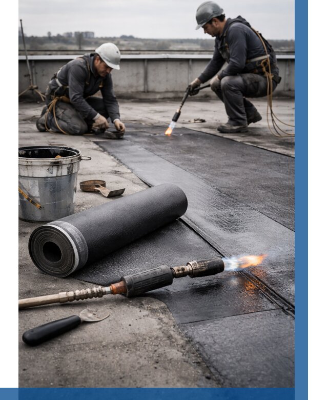 Ремонт рулонной кровли в Сызрани от 658 р. | ВЫСОТНИК-Сзр