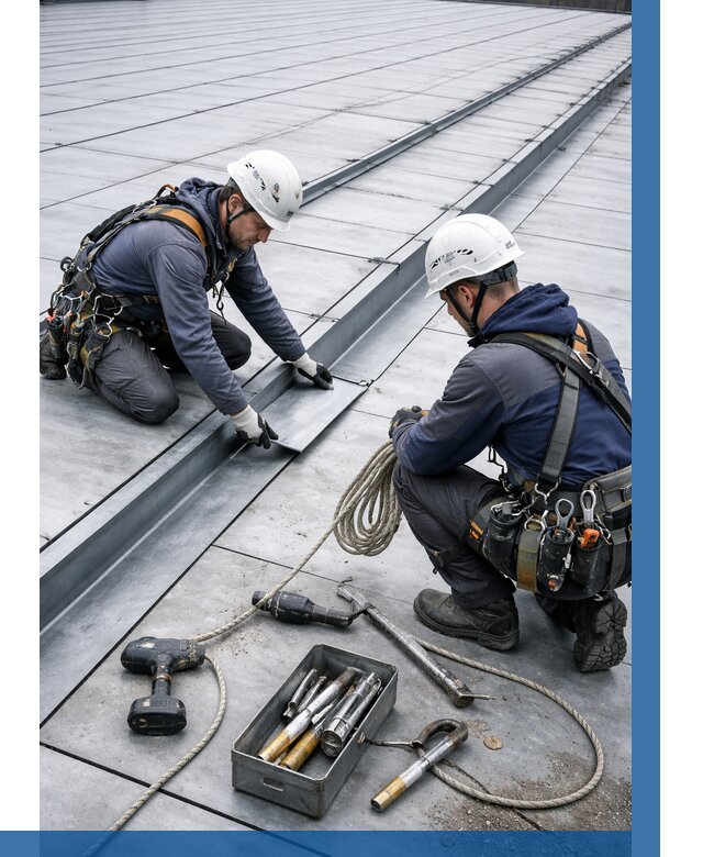 Ремонт фальцевой кровли в Сызрани от 709 р. | ВЫСОТНИК-Сзр