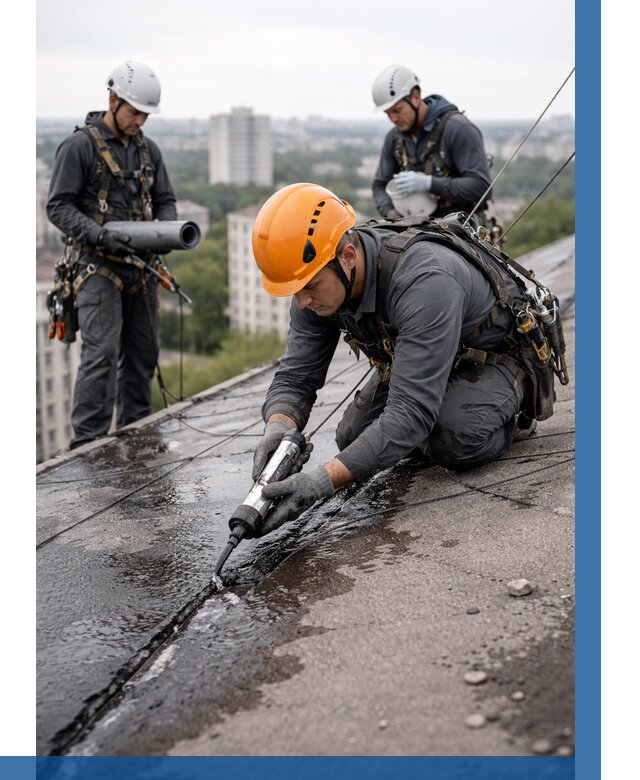 Устранение протечек кровли в Сызрани от 12156 р. | ВЫСОТНИК-Сзр