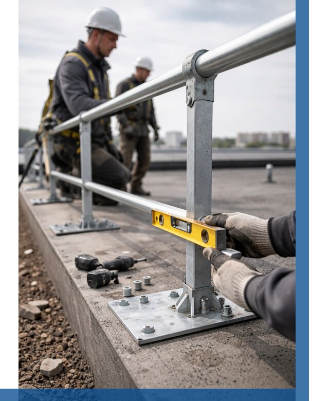 Монтаж кровельного ограждения в Сызрани от 1216 р. | ВЫСОТНИК-Сзр