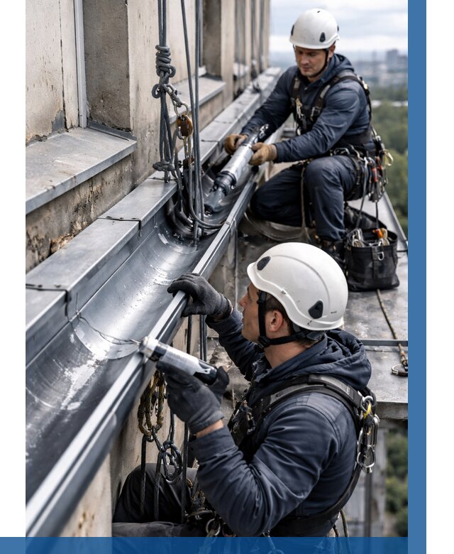 Ремонт водосточных желобов в Сызрани от 6585 р. | ВЫСОТНИК-Сзр