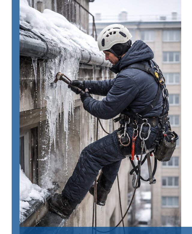 Удаление наледи и чистка водостоков в Сызрани оперативно и безопасно