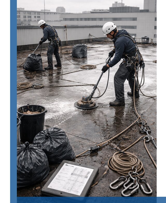 Плановая очистка кровли по графику в Сызрани для безопасности