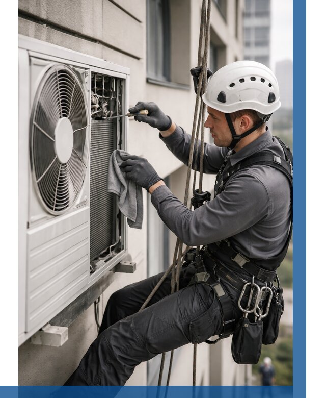 Обслуживание внешнего блока кондиционера в Сызрани от 2735 р.ВЫСОТНИК-Сзр