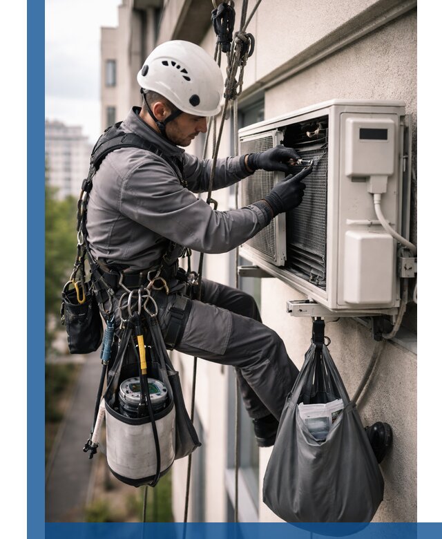 Обслуживание внешнего блока кондиционера в Сызрани профессионально