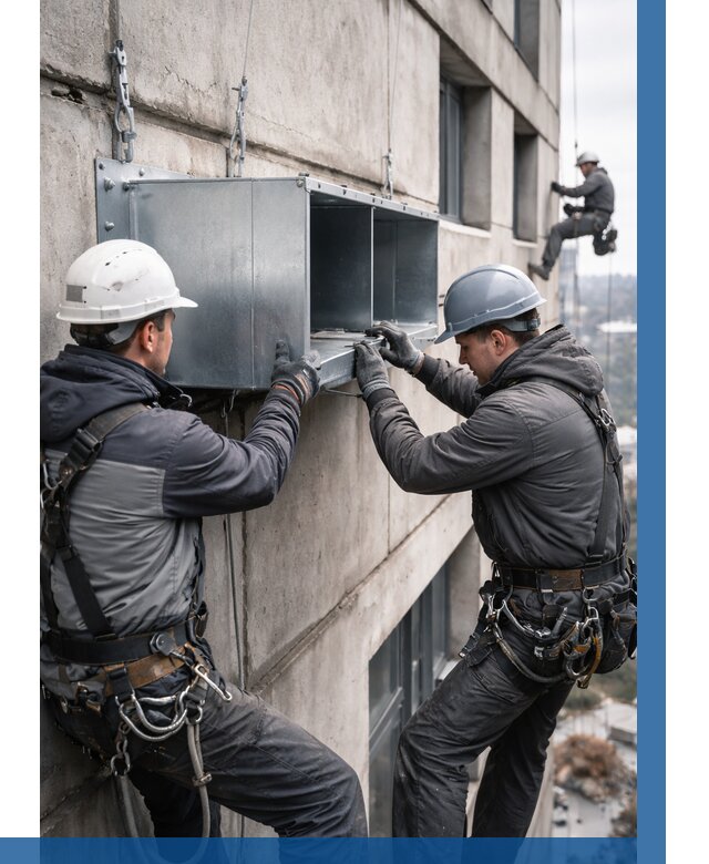 Монтаж вентиляционных коробов в Сызрани от 3039 р. | ВЫСОТНИК-Сзр