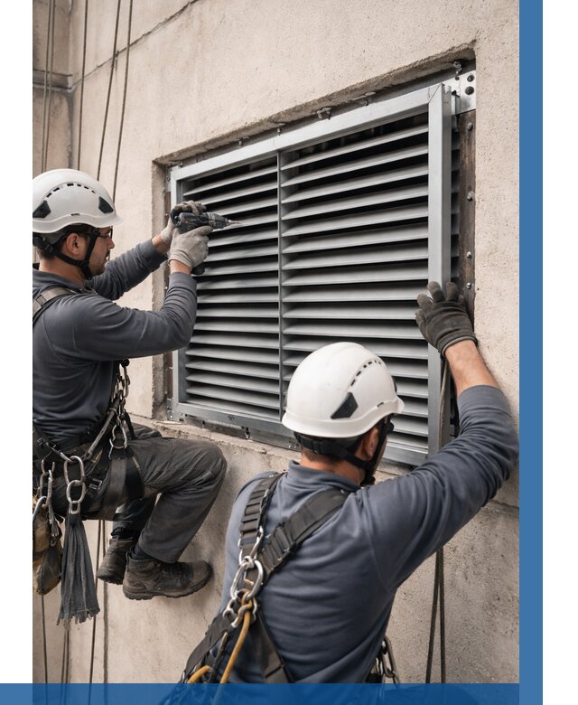 Монтаж вентиляционных решеток в Сызрани от 4559 р. | ВЫСОТНИК-Сзр