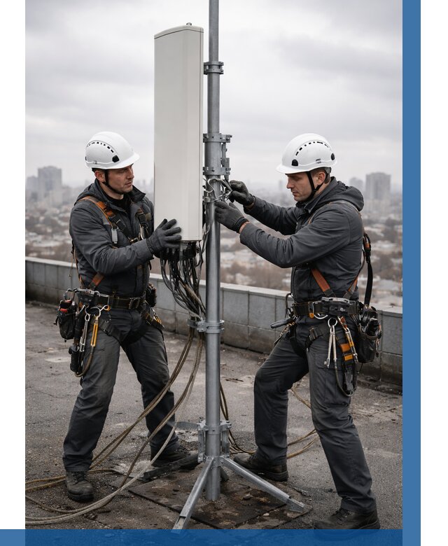 Монтаж антенн связи на крыше в Сызрани от 8611 р. | ВЫСОТНИК-Сзр