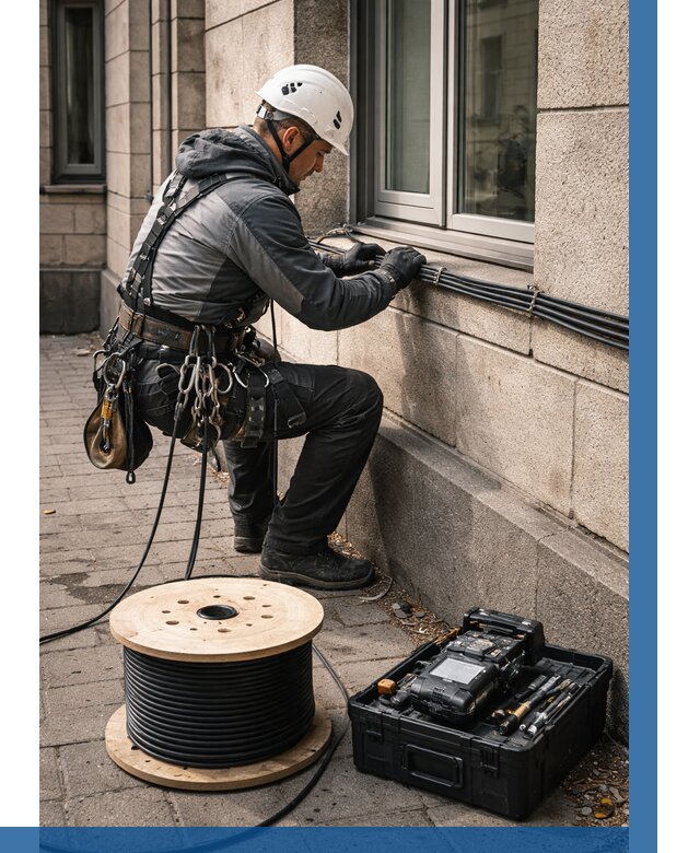 Прокладка оптоволоконного кабеля в Сызрани от 810 р. | ВЫСОТНИК-Сзр