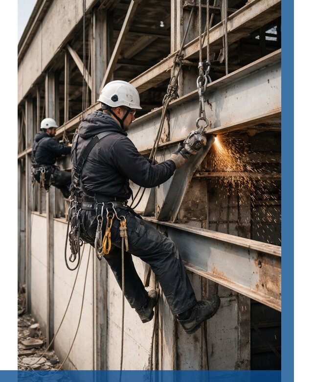 Демонтаж металлоконструкций на высоте в Сызрани от 6585р. |ВЫСОТНИК-Сзр