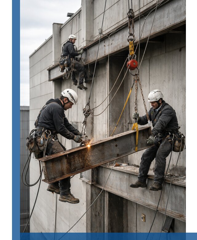 Демонтаж металлоконструкций на высоте в Сызрани под ключ