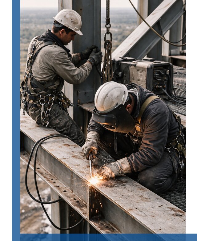 Высотные сварочные работы в Сызрани для промышленных объектов