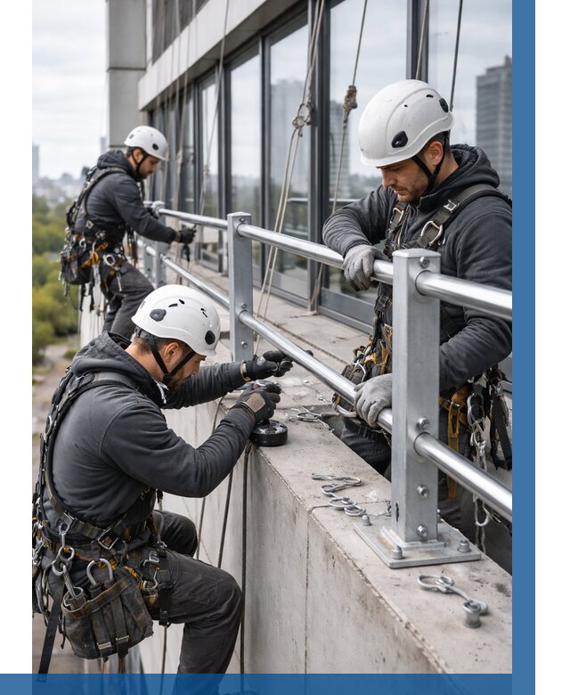 Монтаж ограждений на высоте в Сызрани, от 1216 р. | ВЫСОТНИК-Сзр