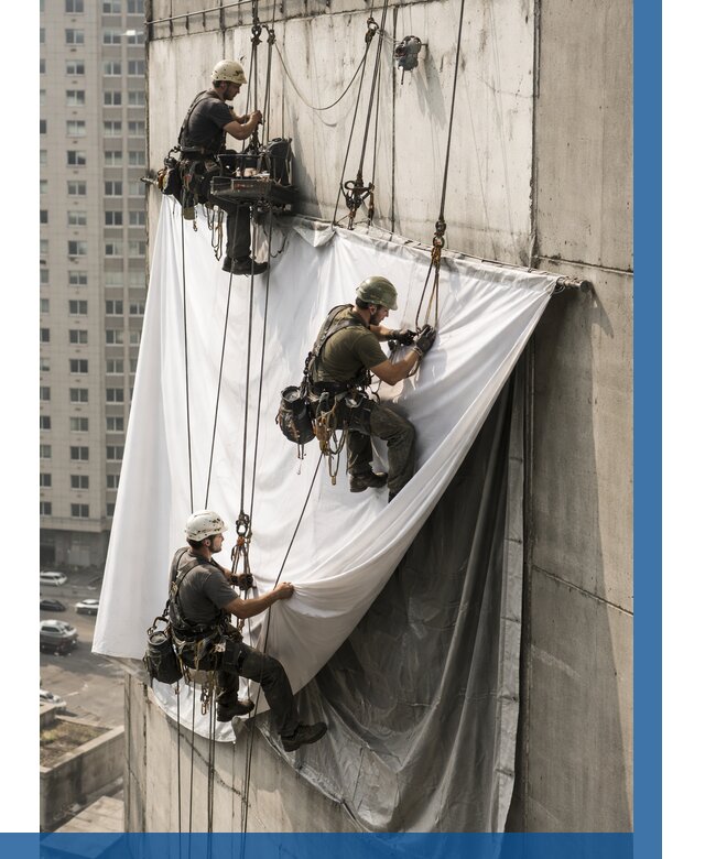 Замена баннерного полотна в Сызрани от 6585 р. | ВЫСОТНИК-Сзр—заказать