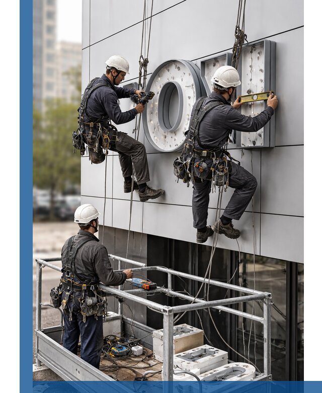 Профессиональный монтаж световых букв в Сызрани под ключ