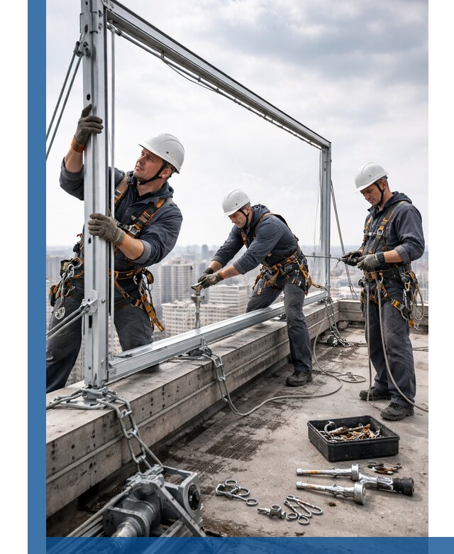 Монтаж крышных рекламных конструкций под ключ в Сызрани