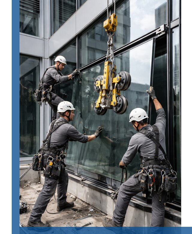 Структурное остекление фасадов в Сызрани монтаж и обслуживание