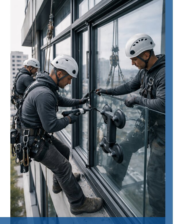 Витражное остекление зданий в Сызрани от 3546 р. | ВЫСОТНИК-Сзр