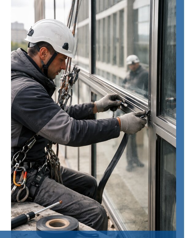 Ремонт витражных конструкций в Сызрани от 3546 р. | ВЫСОТНИК-Сзр