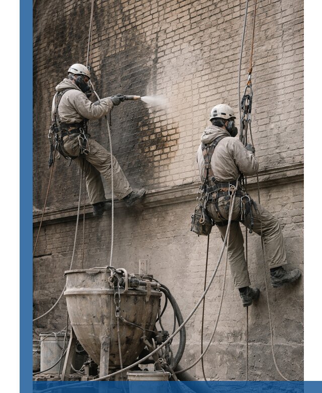 Пескоструйная очистка фасадов в Сызрани профессионально