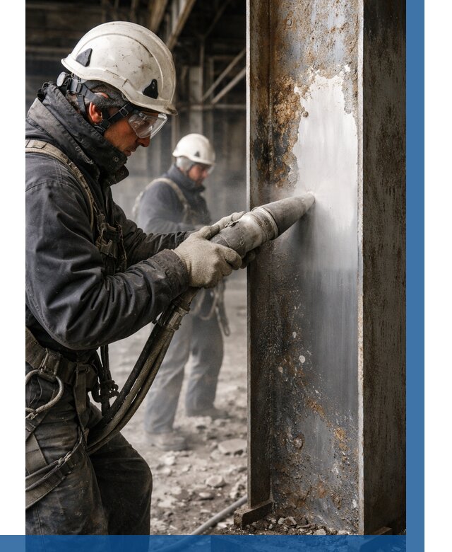 Удаление старой краски с металла в Сызрани от 456 р. | ВЫСОТНИК-Сзр