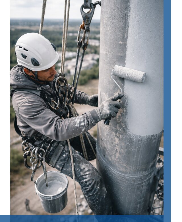 Покраска мачт связи под ключ в Сызрани от 861 р. | ВЫСОТНИК-Сзр