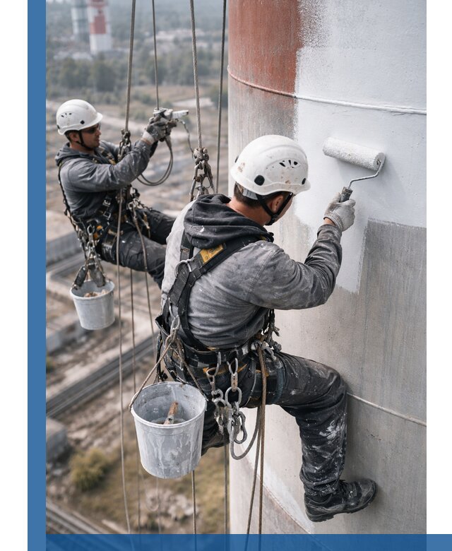Покраска дымовых труб в Сызрани: антикоррозийная защита и восстановление