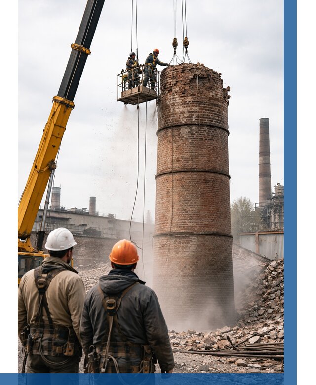 Демонтаж дымовой трубы в Сызрани от 91170 р. | ВЫСОТНИК-Сзр, смета