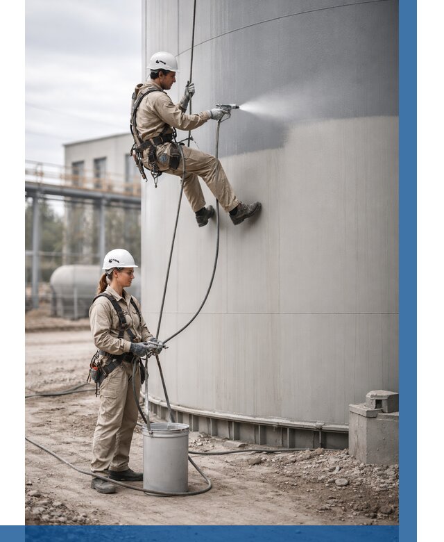 Покраска резервуаров в Сызрани от 1216 р. | ВЫСОТНИК-Сзр — заказать