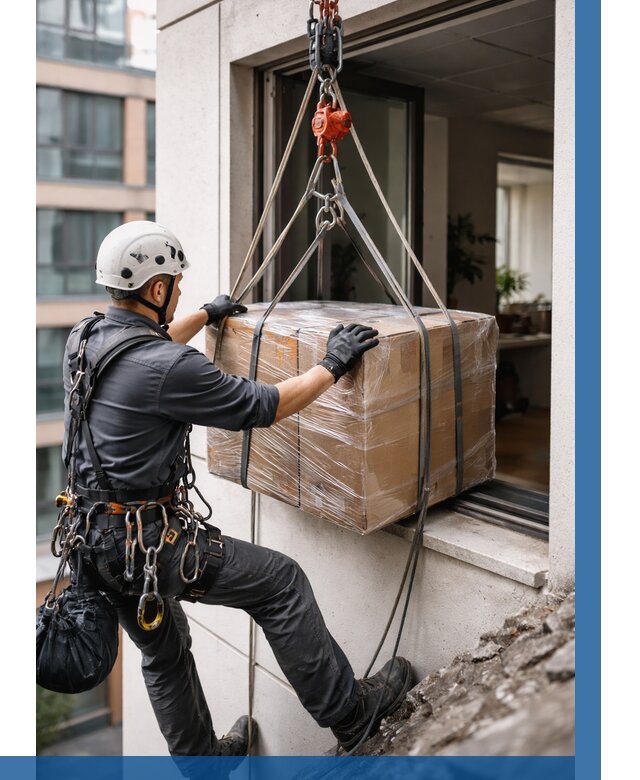 Подъем груза через окно в Сызрани от 4559 р. | ВЫСОТНИК-Сзр